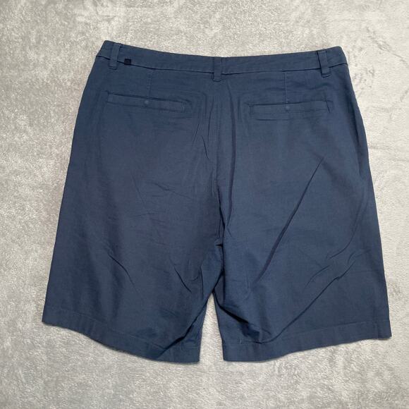 Lululemon Shorts Mens 36 Blue Commission Relaxed Qwick Oxford Casual Basic - Picture 2 of 10